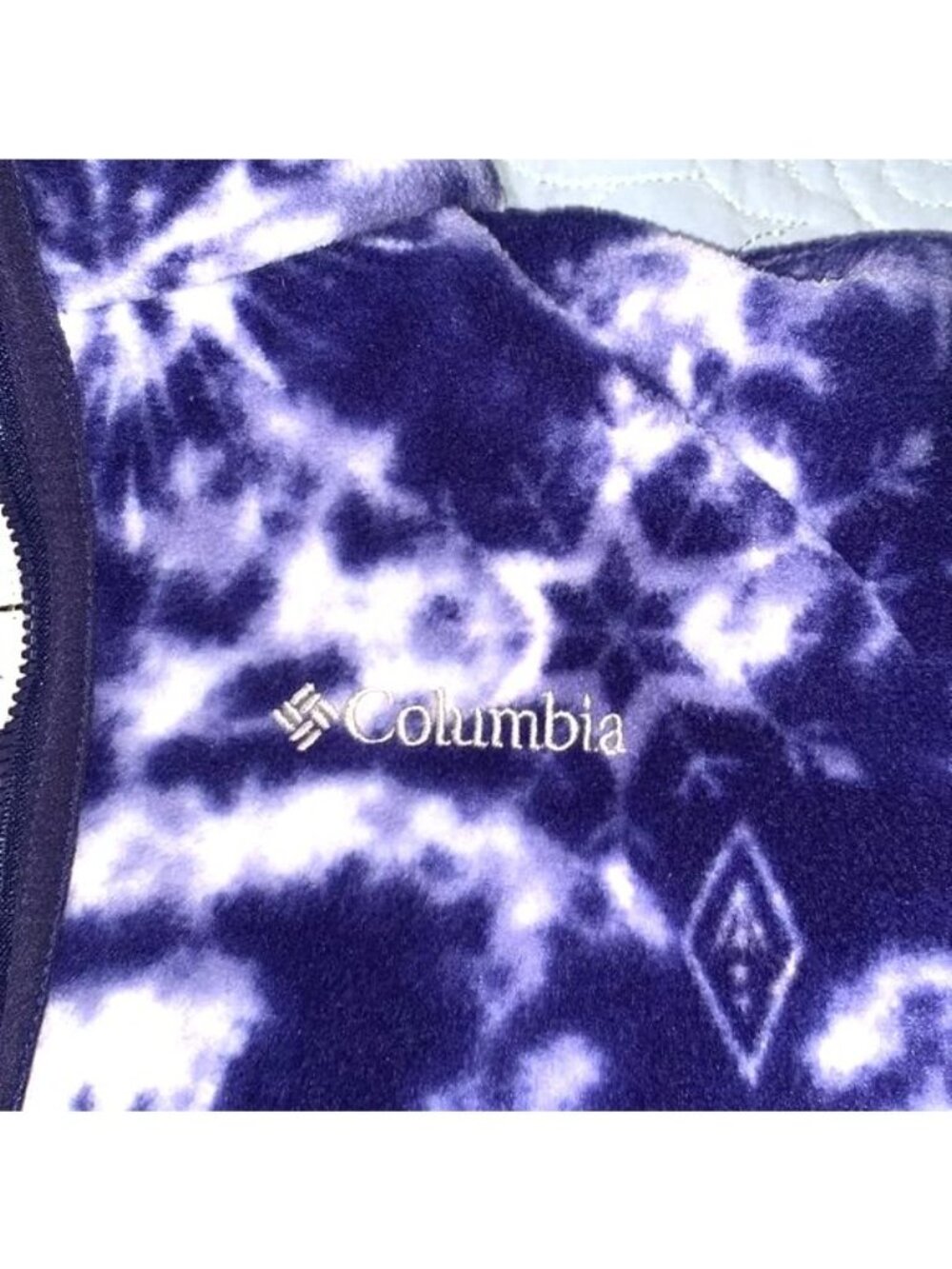 Columbia Disney Frozen II Kids Fleece Jacket L Blue Tie-Dye - Picture 5 of 7